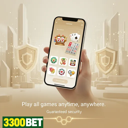 Sessão de jogo em andamento no aplicativo 3300bet para Android